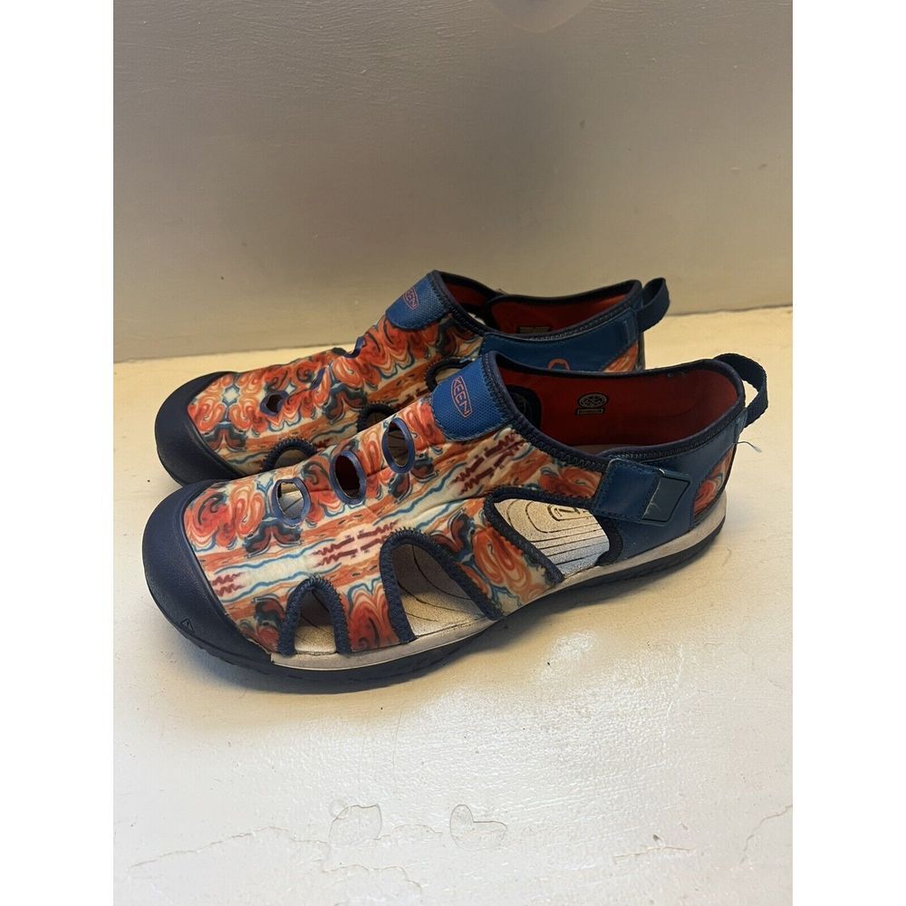 Keen Stingray Water Sandals Big Kids 7 - Women Size 8.5 Orange Blue Beach Swim‎